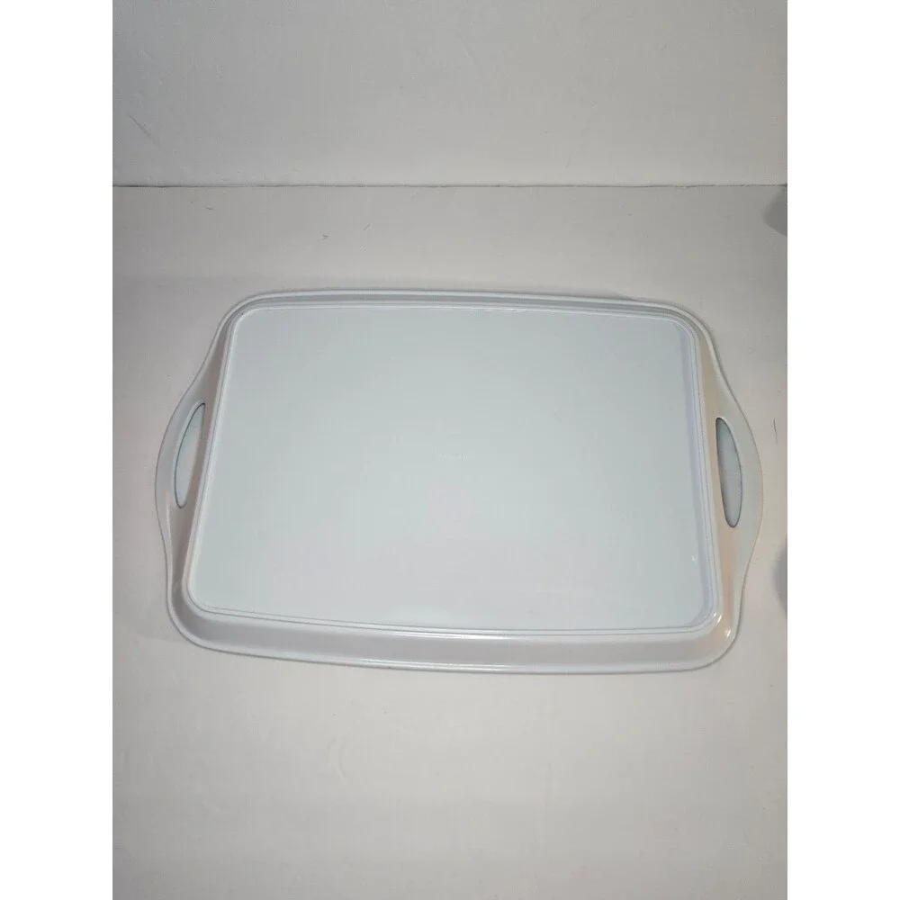 Melamine Ware Flowers/Felines Kittens Cats Rectangle Serving Tray Raised Edge